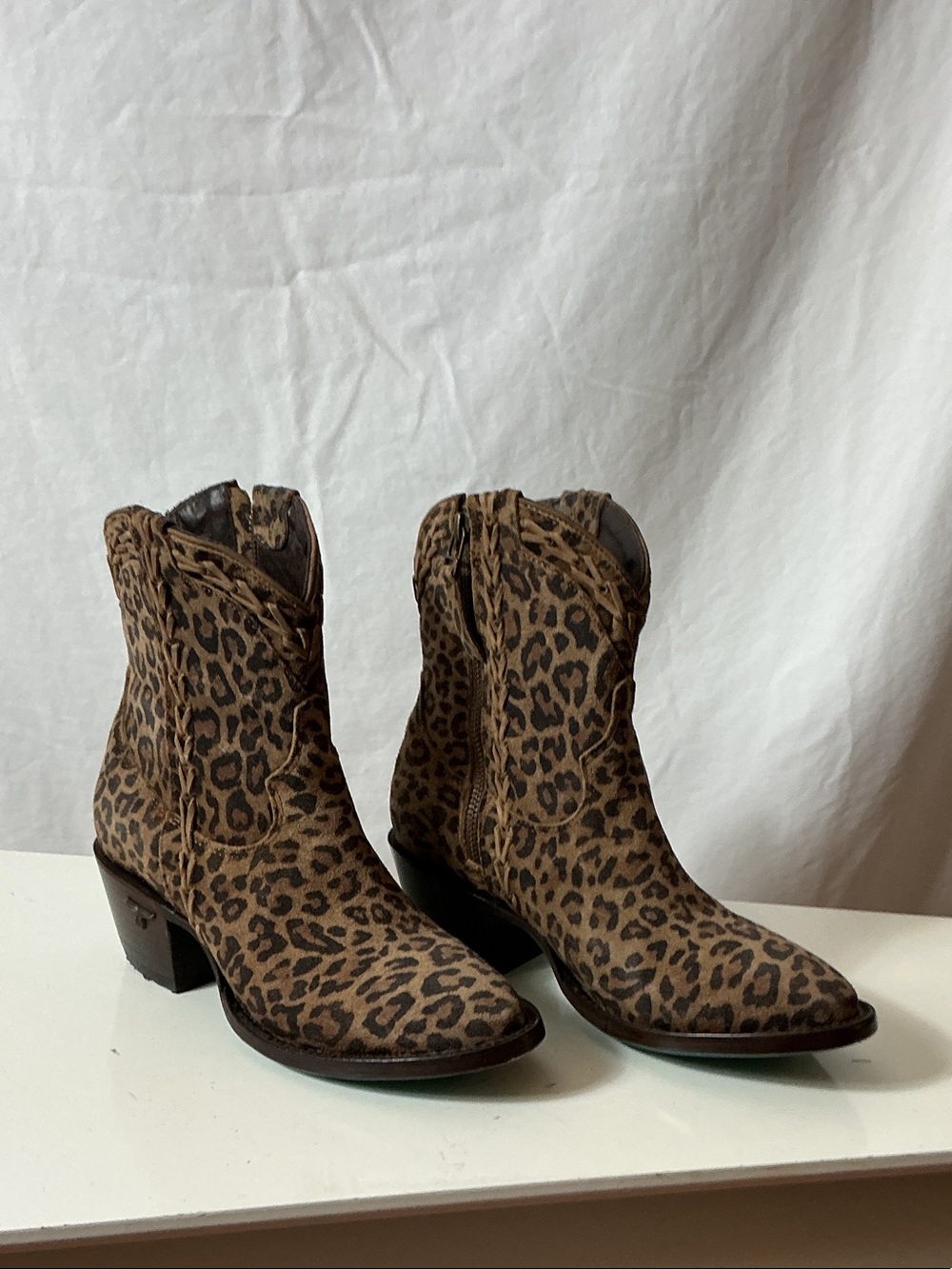 Lane Boots Leopard Print Ankle Booties